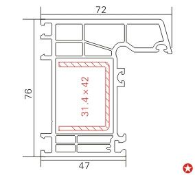76平開(kāi)框